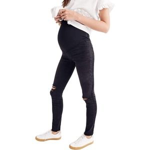 Madewell Maternity Over-the-Belly Skinny Jeans in Black Sea